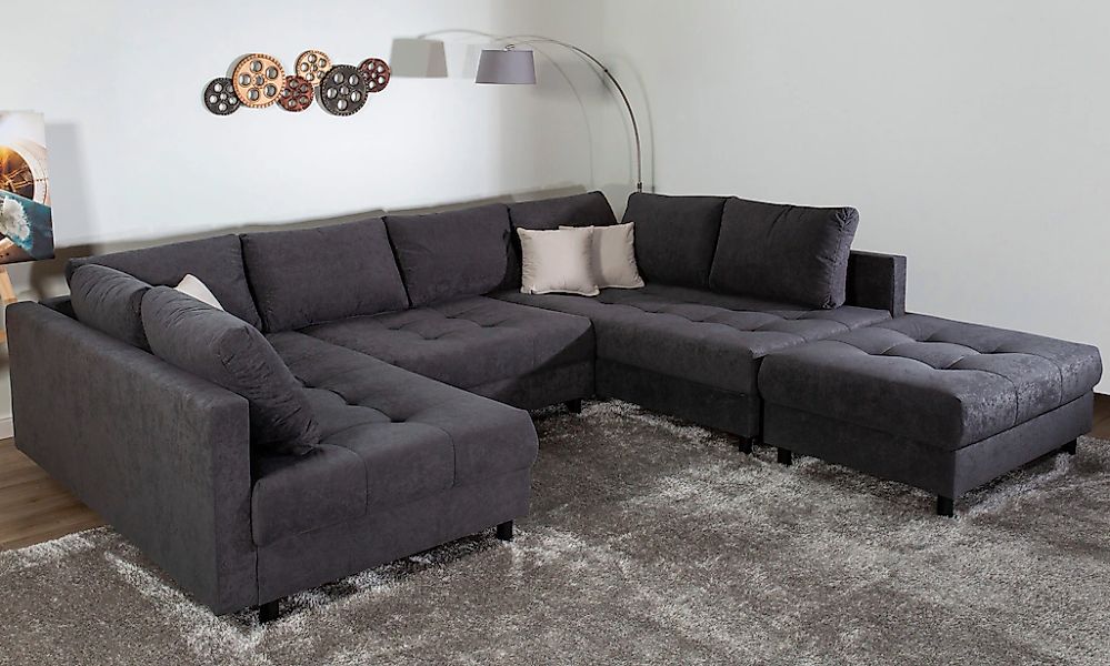 Home affaire Wohnlandschaft "Toni U-Form" günstig online kaufen