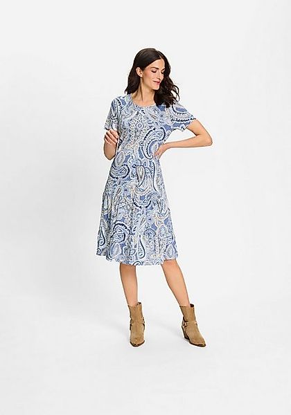 Olsen Jerseykleid (1-tlg) schwingende Volants günstig online kaufen