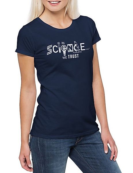 Urban Backwoods Print-Shirt In Science We Trust Damen T-Shirt Lehrer Fun Pr günstig online kaufen