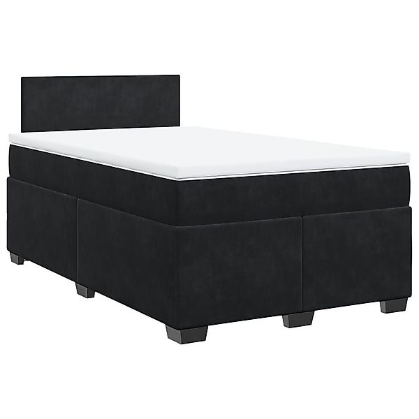 vidaXL Bett Boxspringbett mit Matratze Schwarz günstig online kaufen
