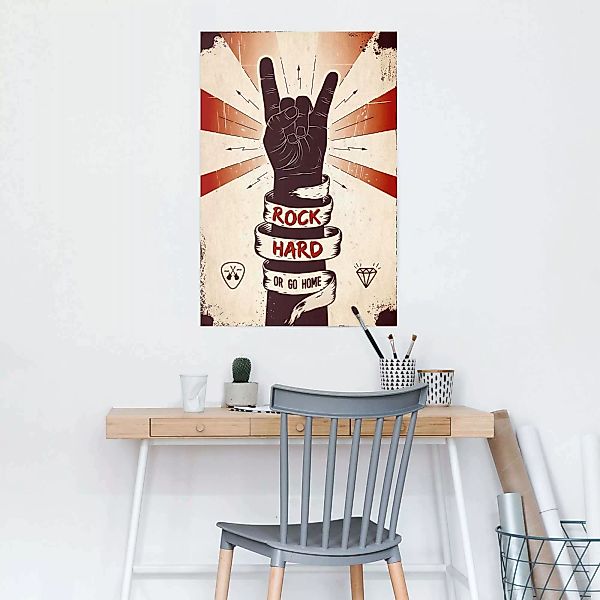 Reinders Poster "Rock Hard", (1 St.) günstig online kaufen
