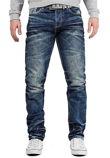 Cipo & Baxx Regular-fit-Jeans Herren regular fit Hose Stonewashed BA-CD328 günstig online kaufen