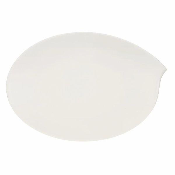 Villeroy & Boch Servierplatte "Platte oval Flow 35 x 24 x 4 cm weiß" günstig online kaufen