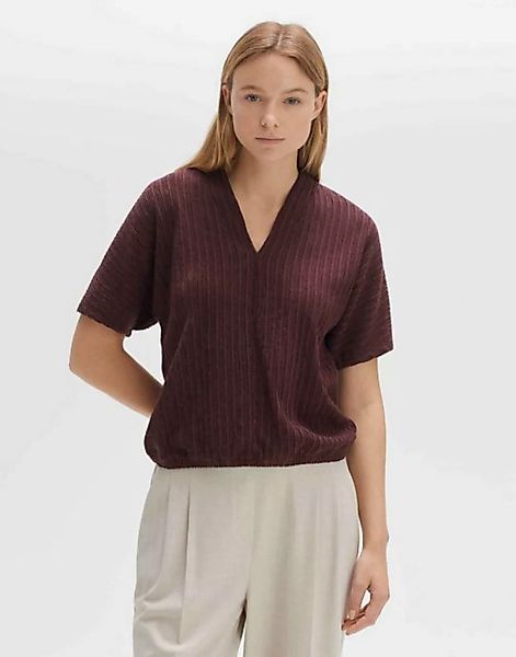 OPUS V-Shirt Seralia cropped Länge Jersey günstig online kaufen