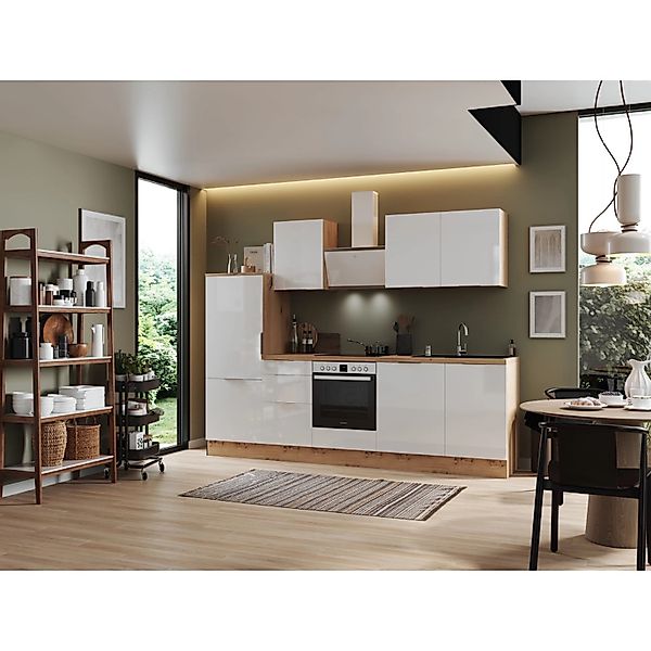 Respekta Selection Küchenzeile Elisabeth RS280HGAH 280 cm Artisan Eiche Nb. günstig online kaufen