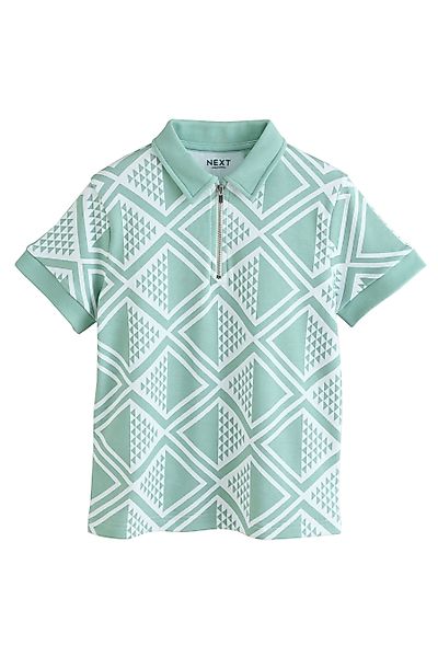 Next Poloshirt Poloshirt mit Geomuster und günstig online kaufen
