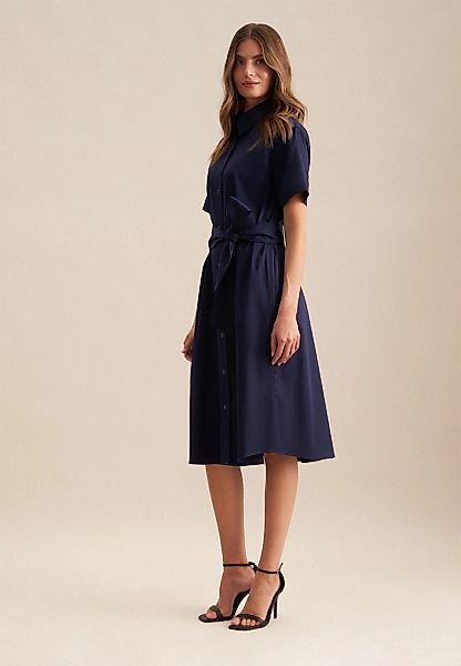 seidensticker Sommerkleid "Schwarze Rose" 1/2 Kragen Uni günstig online kaufen