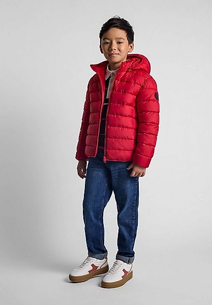 MINOTI Steppjacke Steppjacke mit abnehmbarer Kapuze und Aufnäher am Ärmel ( günstig online kaufen
