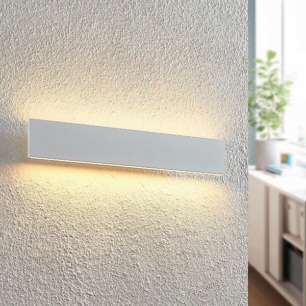 Lindby LED-Wandleuchte Ignazia, 47 cm, weiß, Metall günstig online kaufen