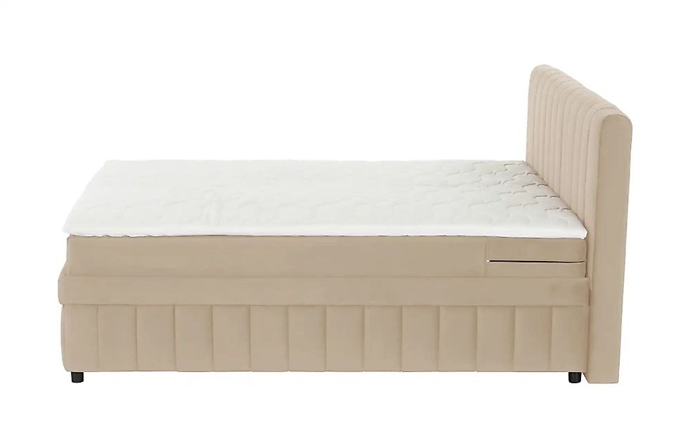 Boxbett mit Bettkasten Bruno ¦ beige ¦ Maße (cm): B: 146 H: 106 Betten > Ko günstig online kaufen