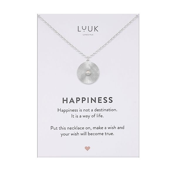LUUK LIFESTYLE Kette mit Anhänger Geriffelte günstig online kaufen
