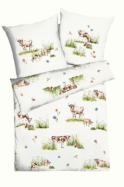 Kaeppel Bettwäsche Almauftrieb, Mako-Satin, 2 teilig, günstig online kaufen