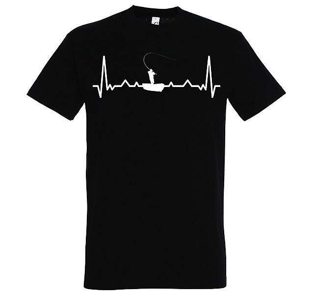 Youth Designz T-Shirt Heartbeat Angeln Herren Shirt mit lustigem Angler Fro günstig online kaufen