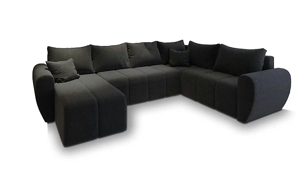 MASSENO Wohnlandschaft  Madison ¦ schwarz ¦ Maße (cm): B: 303 H: 82 Polster günstig online kaufen