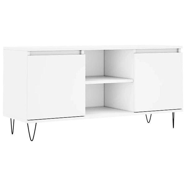vidaXL TV-Schrank Weiß 104x35x50 cm Holzwerkstoff 827012 günstig online kaufen