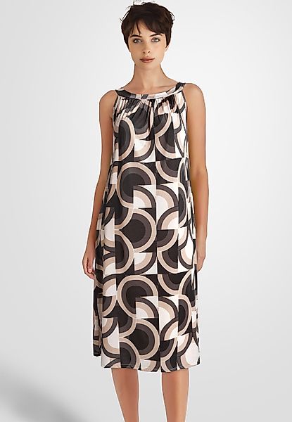 PEKIVESSA Jerseykleid Trägerkleid gemustert ärmellos Sommerkleid günstig online kaufen