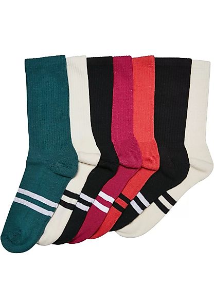 URBAN CLASSICS Freizeitsocken "Accessoires Double Stripes Socks 7-Pack", (1 günstig online kaufen