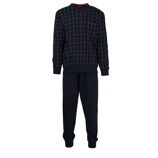 GÖTZBURG Pyjama "Bronx" 2 Stk. tlg., Langarm, V-Ausschnitt, lange Hose, Bau günstig online kaufen