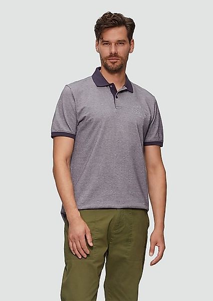 s.Oliver Kurzarmshirt Poloshirt aus Baumwollpiqué mit Kontrast-Details Artw günstig online kaufen