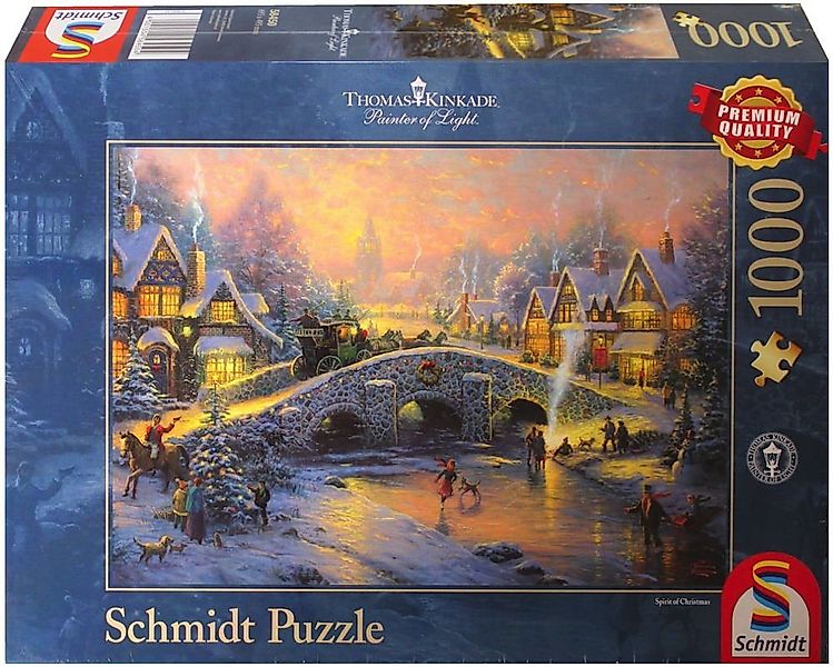 Schmidt Spiele Puzzle 1000 Teile Puzzle Thomas Kinkade Winterliches Dorf 58 günstig online kaufen
