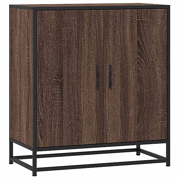 vidaXL Sideboard Braun Eichen-Optik 68x35x76 cm Holzwerkstoff & Metall 8489 günstig online kaufen