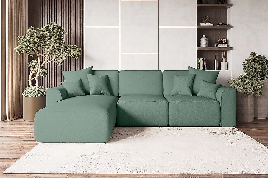 99rooms Ecksofa Gusto, Sofa L-Form, Eckcouch, mit abnehmbaren Kissen,Rundum günstig online kaufen