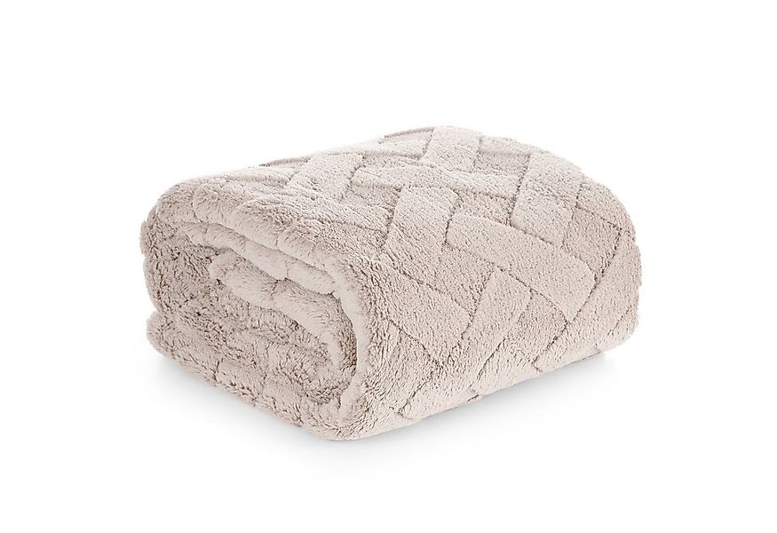 Wohndecke CARO, Design91, Karierte Kuscheldecke ideales Geschenk Weiche, wa günstig online kaufen