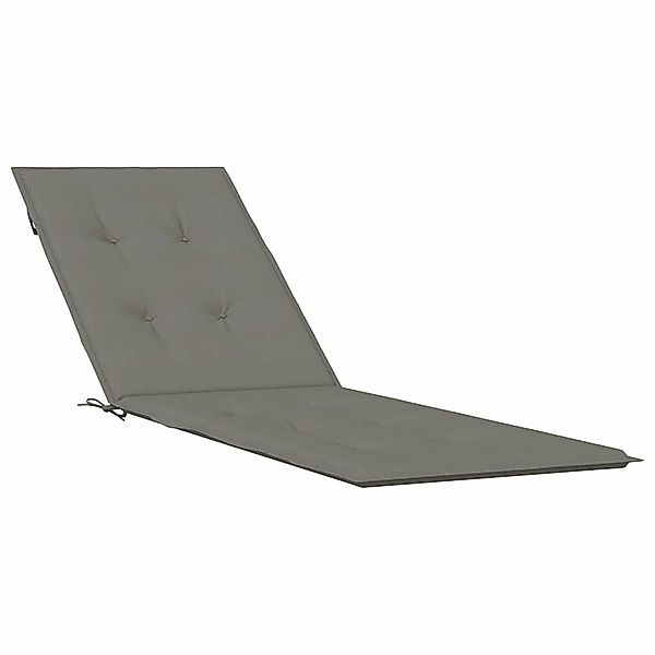 vidaXL Sitzauflage Liegestuhl-Auflage Melange Dunkelgrau (75+105) günstig online kaufen