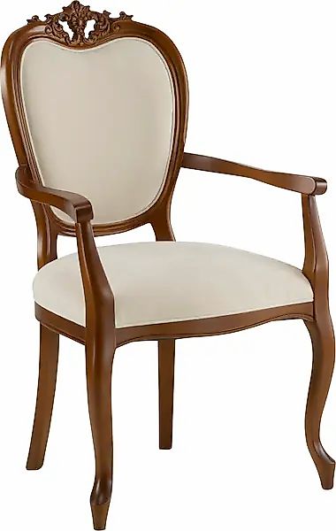 Home affaire Armlehnstuhl "Stühle Baronessa", 1 St., Baumwolle-Polyester, B günstig online kaufen