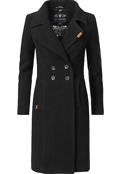 Navahoo Wintermantel Wooly edler Damen Trenchcoat günstig online kaufen