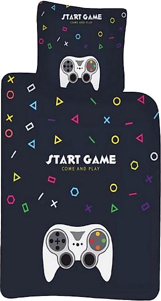 BrandMac Kinderbettwäsche Bettwäsche Set Start Game 2 tlg.135x200 cm (80x80 günstig online kaufen