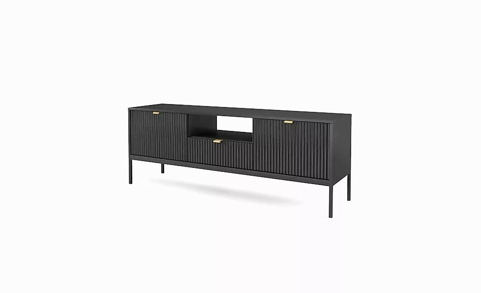 Lowboard  Nova ¦ schwarz ¦ Maße (cm): B: 154 H: 56 Kommoden & Sideboards > günstig online kaufen