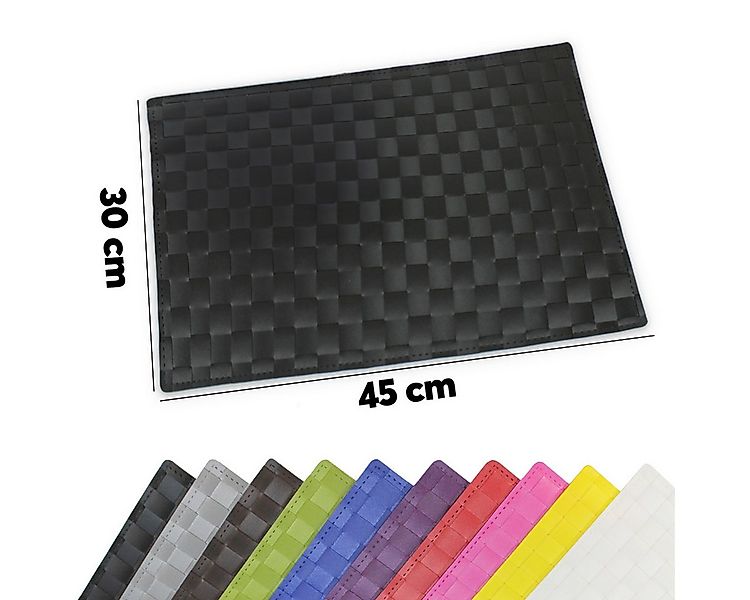 matches21 HOME & HOBBY Platzset Tischsets MODERN 4er Set Schwarz als Tischu günstig online kaufen