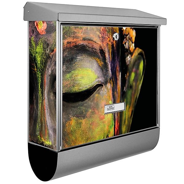 Banjado Briefkasten Edelstahl 38x39x12cm Mit Zeitungsfach Inkl. Montagemate günstig online kaufen