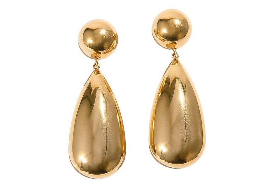 KARMA Paar Ohrhänger Ohrringe Damen Tropfen Gold Edelstahl wasserfest & ant günstig online kaufen