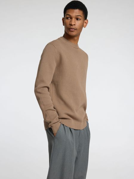 Selected Rundhalspullover SLHDANE LS KNIT STRUCTURE günstig online kaufen