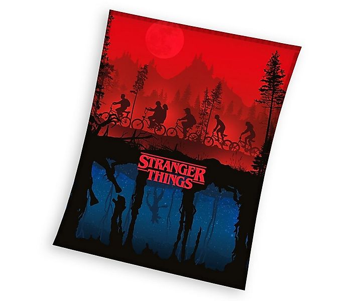Wohndecke Stranger Things Coral Fleecedecke Kuscheldecke 150 x 200 cm, Stra günstig online kaufen