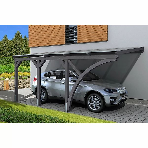 Skan Holz Carport Eifel 300 cm x 541 cm Schiefergrau günstig online kaufen