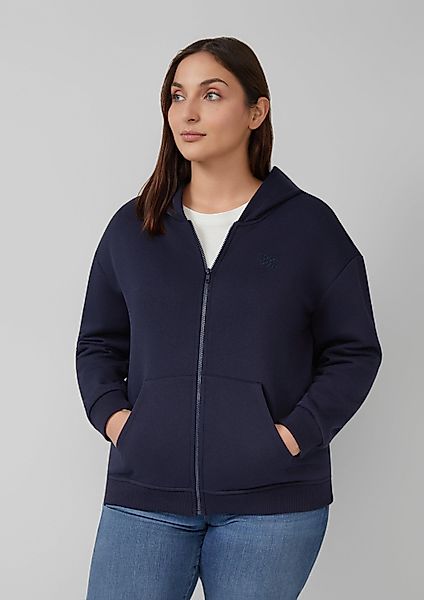 s.Oliver Sweatjacke Sweatshirt Jacke Angeraute Sweatshirtjacke günstig online kaufen
