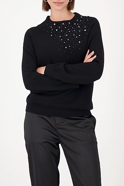 Monari Strickpullover "Pullover Schmucksteine" Regular fit mit Stehkragen günstig online kaufen