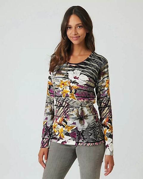 Ovanti Strickdesign Classic Pullover  Blumenzaun günstig online kaufen