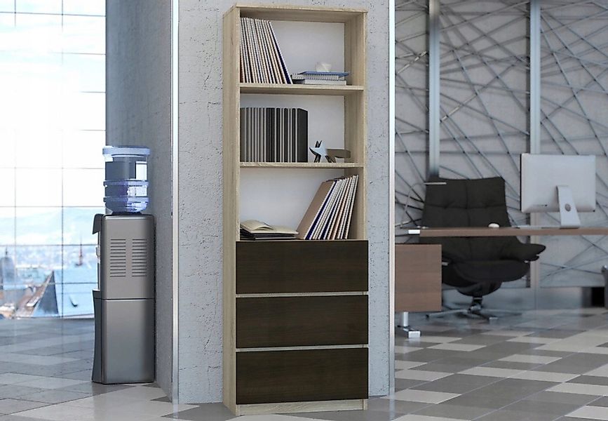 Home Collective Bücherregal mit 3 Schubladen günstig online kaufen