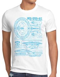 style3 T-Shirt NC-70D Enterprise Blaupause trek günstig online kaufen