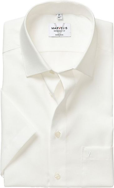 MARVELIS Kurzarmhemd modern fit, Busnesshemd, New Kentkragen, bügelfrei günstig online kaufen