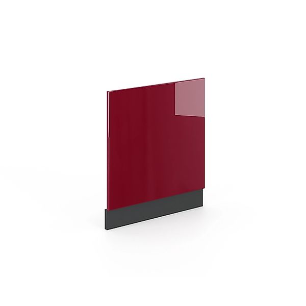 Vicco Frontblende Fame-Line Bordeaux Hochglanz/Anthrazit 60 cm ohne Arbeits günstig online kaufen