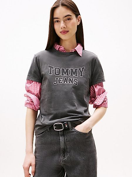 Tommy Jeans Kurzarmshirt TJW REG VARSITY TEE EXT Baumwolle, Logo Print günstig online kaufen