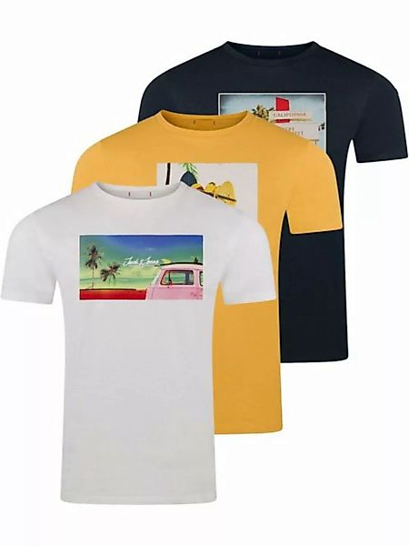 Jack & Jones T-Shirt JORHOTEL 3er Pack (1-tlg) aus 100% Baumwolle günstig online kaufen