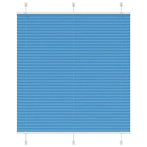 vidaXL Plissee Blau 115x150 cm Stoffbreite 114,4 cm Polyester 4015197 günstig online kaufen