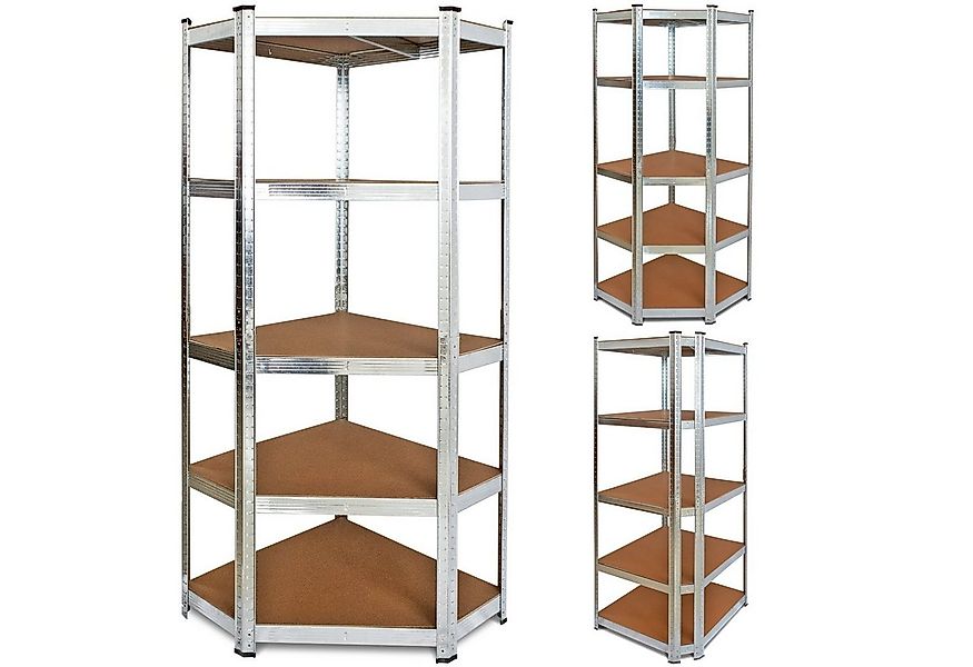 VENDOMNIA Schwerlastregal Eckregal Kellerregal Lagerregal verzinktes Metall günstig online kaufen