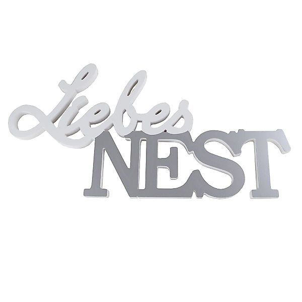 Casablanca Deko-Schriftzug Dekoration Wanddeko Schriftzug Liebesnest günstig online kaufen